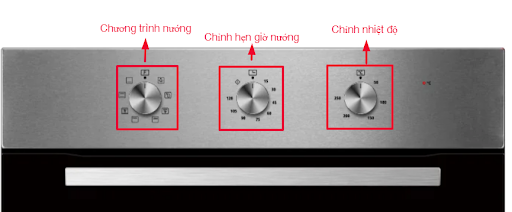 Lò nướng âm tủ Hafele HO-4K70A 538.61.451 4 anh bang dieu khien lo nuong