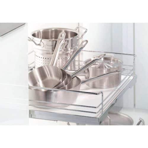 Ảnh bộ rổ kéo lọt lòng ARENA Hafele 540.26.653, tủ rộng 400mm