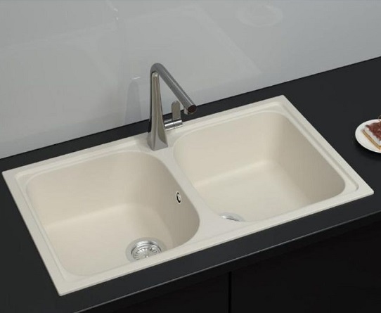 Chậu rửa bát đá Hafele GRANSTONE HS19-GEN2R90 màu kem