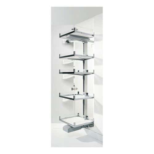 Ảnh rổ kéo Premio rộng 600mm 4 khay lắp trái Hafele 549.72.266