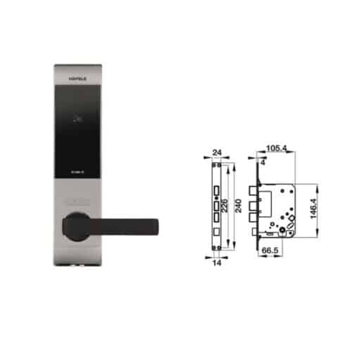 Ảnh Khóa cửa điện tử Hafele EL7900-TCB 912.05.644