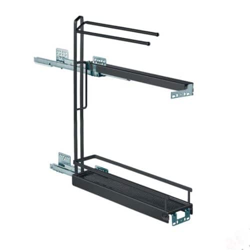 Ảnh thanh treo khăn lắp sau cửa tủ Hafele 549.24.633