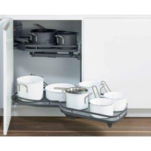 Bộ rổ góc LEMANS II Hafele 541.29.481, màu đen 4 Ảnh thực tế bộ rổ góc LEMANS II Hafele 541.29.481, màu đen