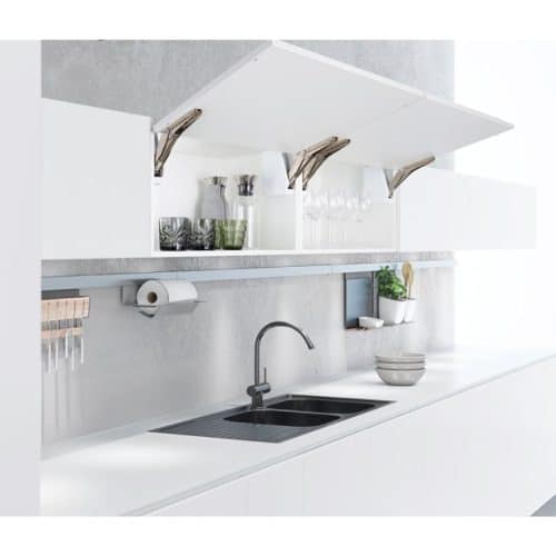 Bộ tay nâng FREE FLAP 1.7 Hafele 493.05.820 nắp trắng 6 Ảnh thực tế bộ tay nâng FREE FLAP 1.7 Hafele 493.05.820 nắp trắng