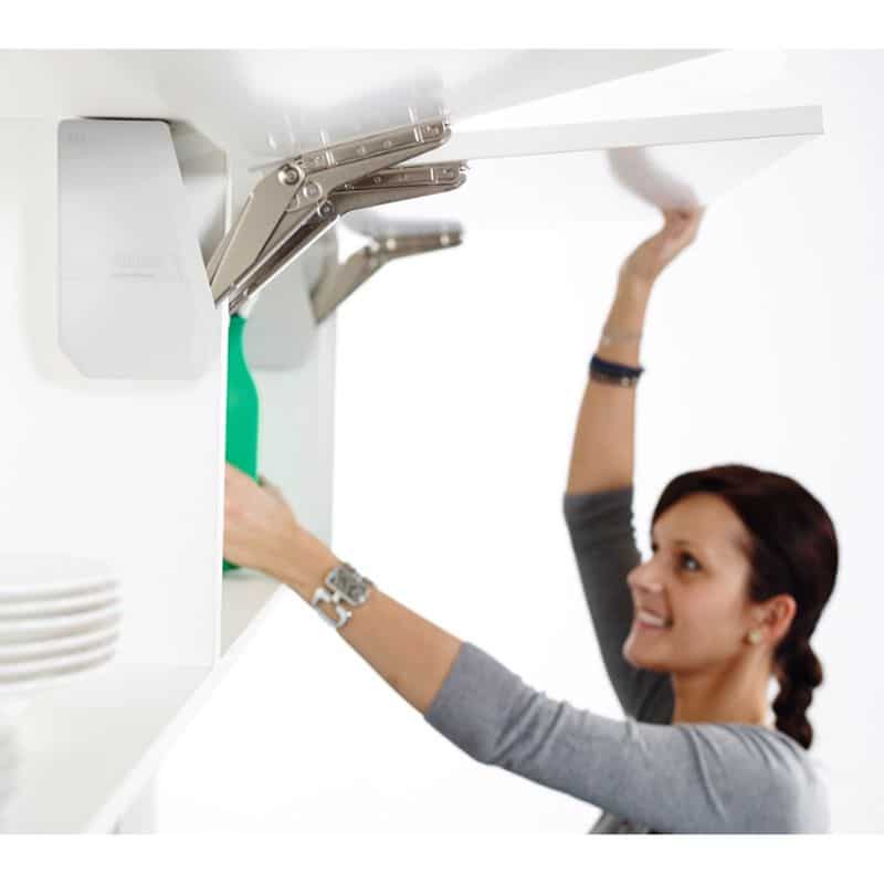 Ảnh thực tế bộ tay nâng FREE FLAP 1.7 Hafele 493.05.831 nắp xám Ảnh thực tế bộ tay nâng FREE FLAP 1.7 Hafele 493.05.831 nắp xám