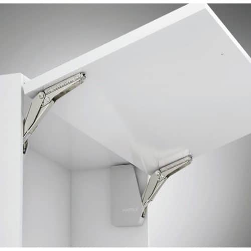 Bộ tay nâng FREE FLAP 1.7 Hafele 493.05.830 nắp xám 3 Ảnh thực tế bộ tay nâng FREE FLAP 1.7 Hafele 493.05.830 nắp xám