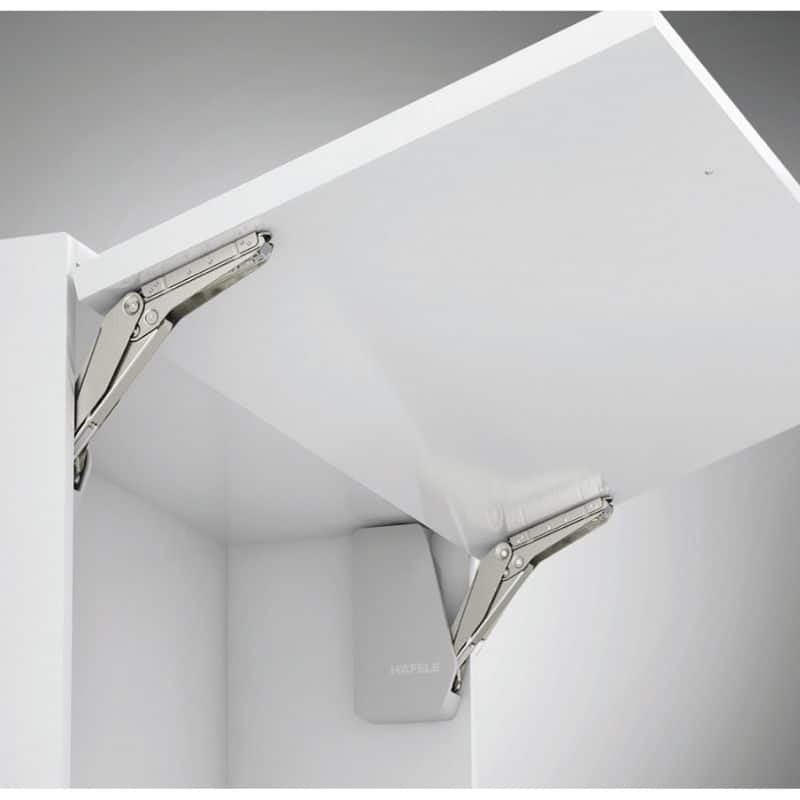 Ảnh thực tế bộ tay nâng FREE FLAP 1.7 Hafele 493.05.830 nắp xám Ảnh thực tế bộ tay nâng FREE FLAP 1.7 Hafele 493.05.830 nắp xám