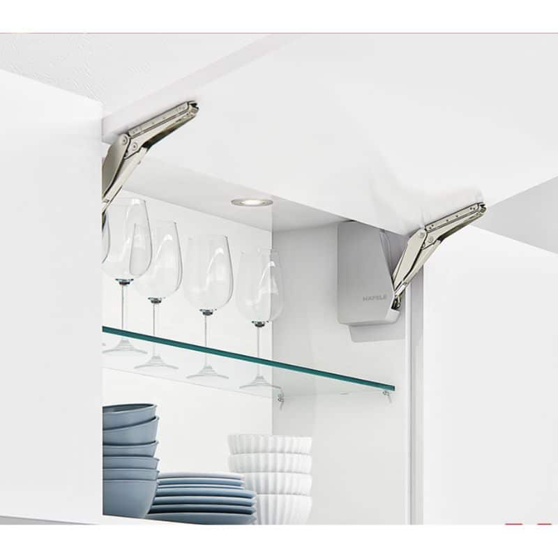 Ảnh thực tế bộ tay nâng FREE FLAP 1.7 Hafele 493.05.830 nắp xám Ảnh thực tế bộ tay nâng FREE FLAP 1.7 Hafele 493.05.830 nắp xám