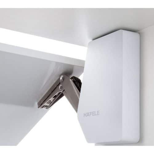 Ảnh thực tế bộ tay nâng FREE FLAP 3.15 Hafele 493.05.851 nắp trắng