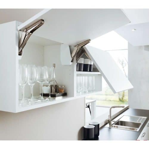 Bộ tay nâng FREE FLAP 3.15 Hafele 493.05.852 nắp trắng 6 Ảnh thực tế bộ tay nâng FREE FLAP 3.15 Hafele 493.05.852 nắp trắng