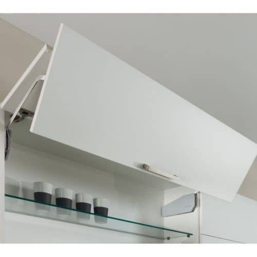 Ảnh thực tế bộ tay nâng FREE FOLD SHORT Hafele 493.05.898, trắng