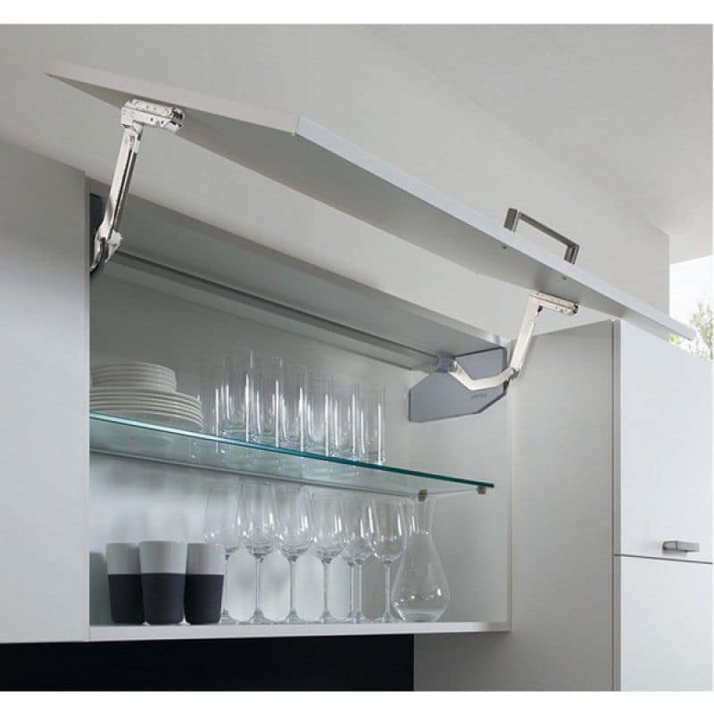 Ảnh thực tế bộ tay nâng FREE SWING Hafele 493.05.760, trắng Ảnh thực tế bộ tay nâng FREE SWING Hafele 493.05.760, trắng