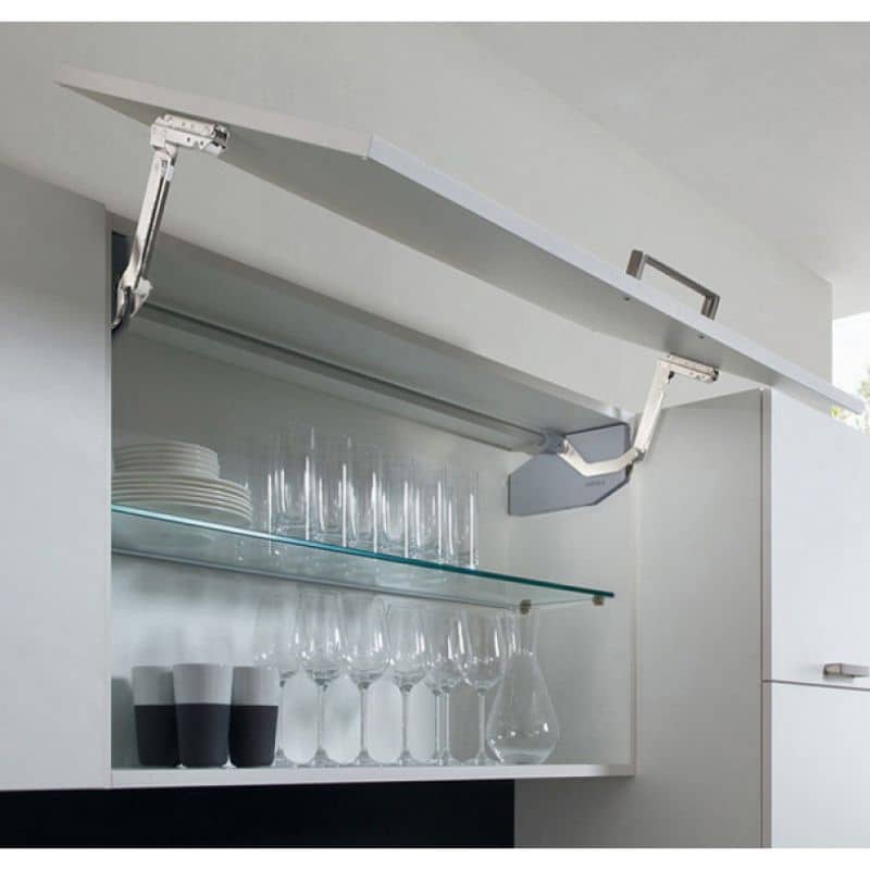 Ảnh thực tế bộ tay nâng FREE SWING Hafele 493.05.764, trắng Ảnh thực tế bộ tay nâng FREE SWING Hafele 493.05.764, trắng