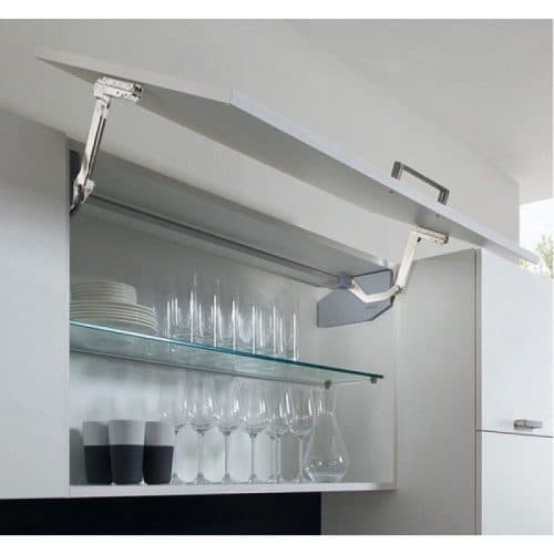 Bộ tay nâng FREE SWING Hafele 493.05.765, trắng 3 Ảnh thực tế bộ tay nâng FREE SWING Hafele 493.05.765, trắng