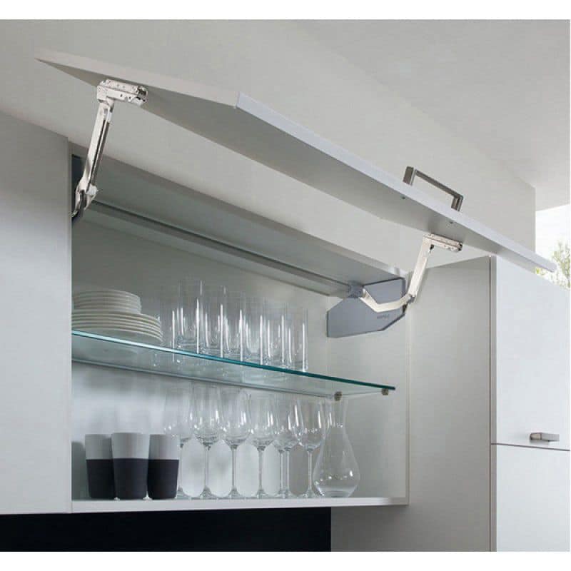 Ảnh thực tế bộ tay nâng FREE SWING Hafele 493.05.765, trắng Ảnh thực tế bộ tay nâng FREE SWING Hafele 493.05.765, trắng