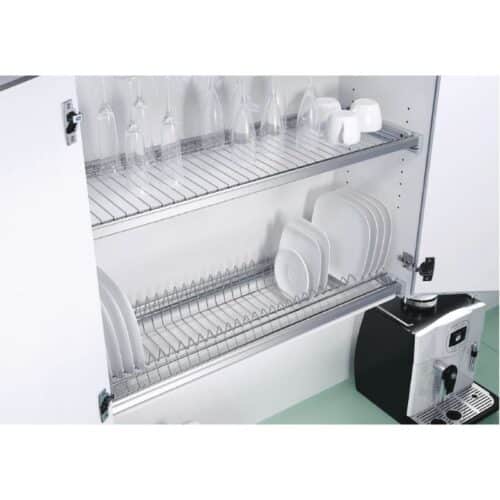 Ảnh thực tế giá để chén Hafele 544.01.327 đen, 564x263mm