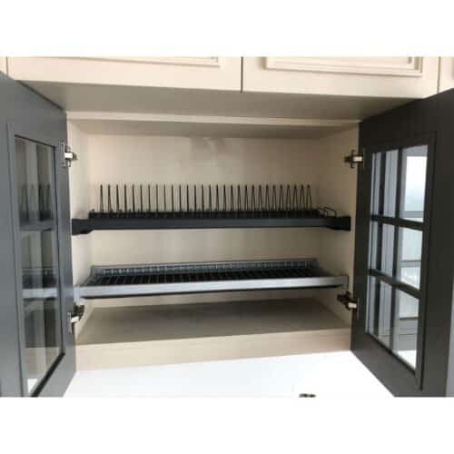 Ảnh thực tế giá để chén Hafele 544.01.328 đen, 764x263mm