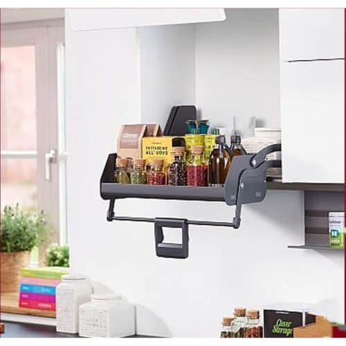 Ảnh thực tế kệ nâng hạ Imove Anthracite Double Hafele 504.68.313