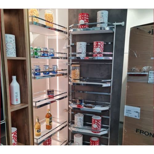 Ảnh thực tế bộ kệ đựng thực phẩm 6 tầng 450/1700mm TANDEM Hafele 545.94.612