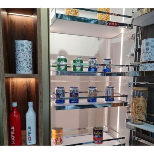 Ảnh thực tế bộ kệ đựng thực phẩm 6 tầng 500/1700mm TANDEM Hafele 545.94.632