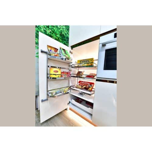 Ảnh thực tế bộ kệ đựng thực phẩm 3 tầng 600/800mm TANDEM PANTRY Hafele 545.94.650