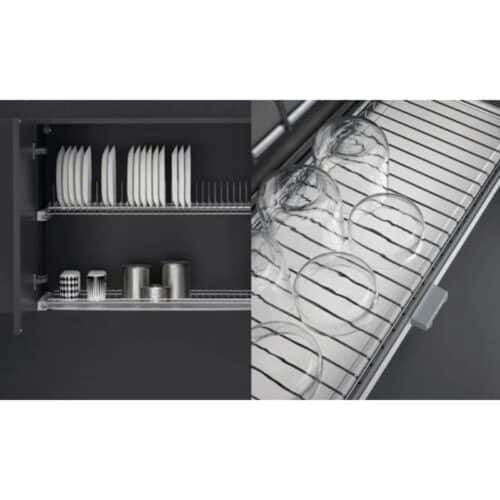 Ảnh thực tế khay up chén đĩa Hafele 544.01.028 inox, 764x263mm