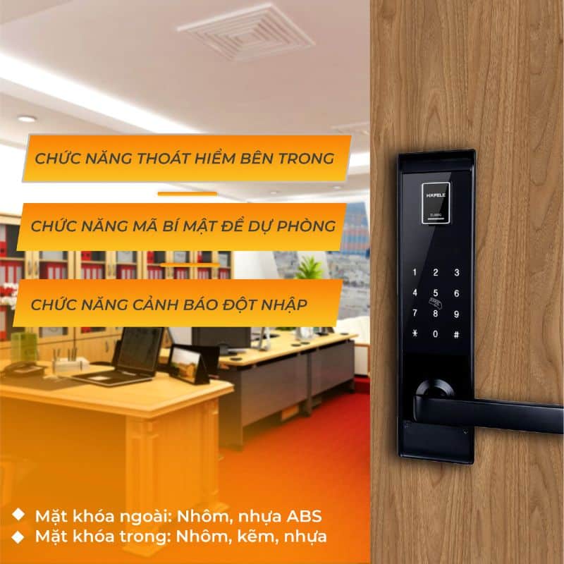 Ảnh thực tế khóa điện tử Hafele EL9000-TCS 912.20.364 Ảnh thực tế khóa điện tử Hafele EL9000-TCS 912.20.364