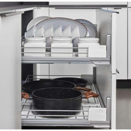 Ảnh thực tế rổ bát đĩa cho ngăn kéo trên Hafele 545.14.929