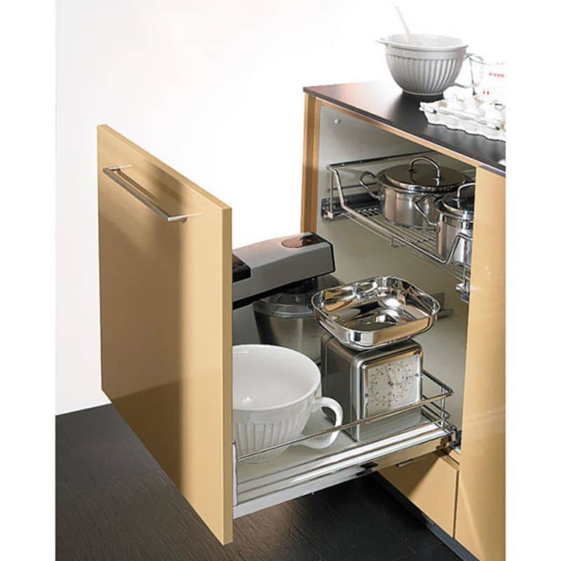 Ảnh thực tế rổ kéo tủ bếp dưới Hafele 540.24.607 Ảnh thực tế rổ kéo tủ bếp dưới Hafele 540.24.607