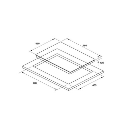 Kích thước Bếp gas Hafele HC-G782A 538.06.287