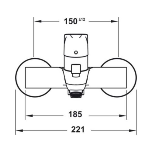 Thiết kế của Bộ trộn bồn tắm Focus MS 589.29.301