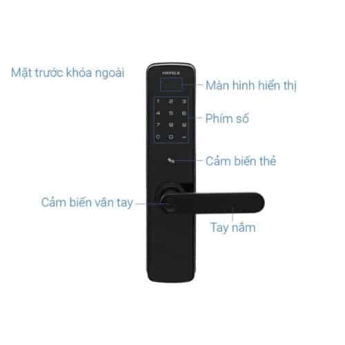 Cấu tạo Khóa điện tử Hafele DL7100 912.05.498