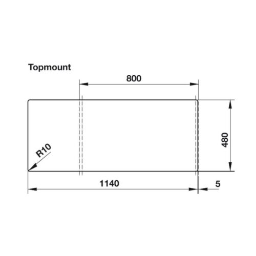 kích thước của Chậu đá Hafele HS-GDD11650 570.35.370
