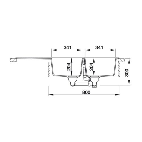 thông số kỹ thuật của Chậu đá Hafele JULIUS HS-GDD11650 570.35.360