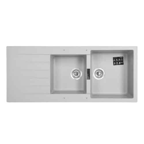 Chậu rửa bát đá Hafele HS19-GED2S80 570.35.570 màu xám