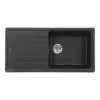 Chậu rửa bát đá 1 hố Hafele HS20-GED1S60 570.32.330 màu đen