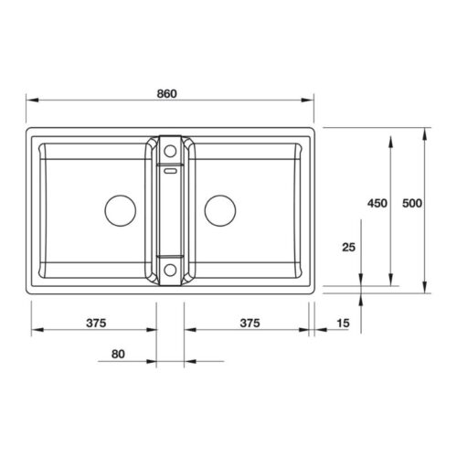 Chậu rửa chén bát Hafele 567.68.340 8 kích thước của Chậu rửa chén bát Hafele 567.68.340