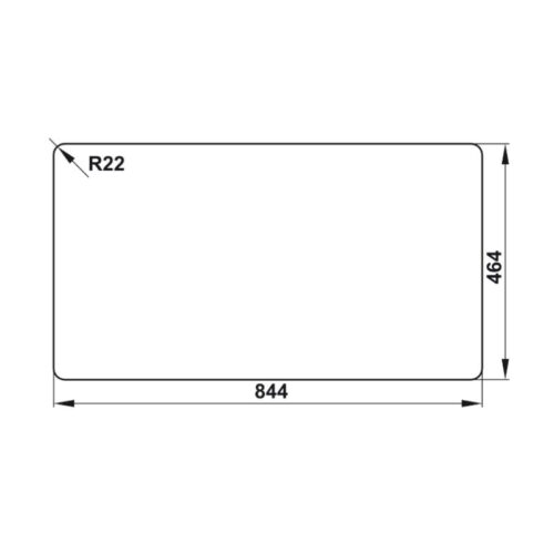 kích thước của Chậu rửa chén bát Hafele Claudius HS-SD8648 567.20.493