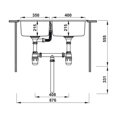 thông số kỹ thuật của Chậu rửa chén bát Hafele HS-SD8650 567.20.546