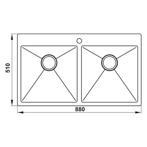 thông số kỹ thuật của Chậu rửa chén bát Hafele HS-SD8851 567.20.537