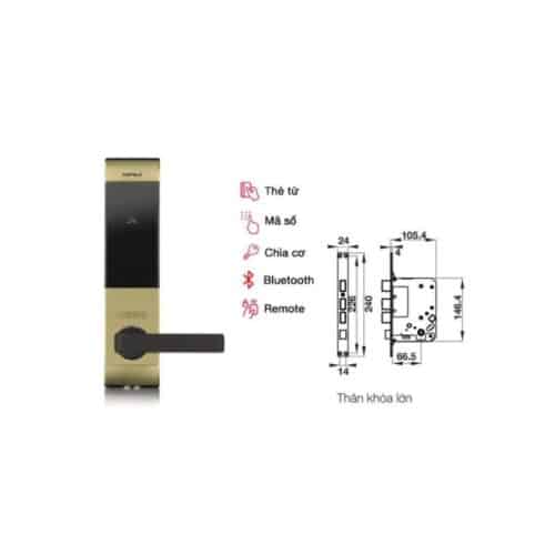 Chức năng Khóa cửa điện tử Hafele EL7900-TCB 912.05.650