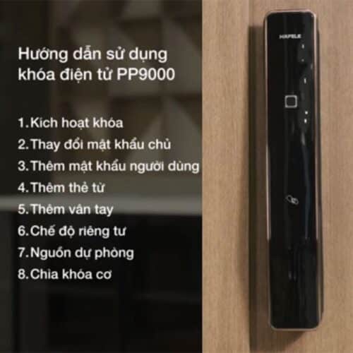 Chức năng Khóa điện tử Hafele PP9000 912.05.691