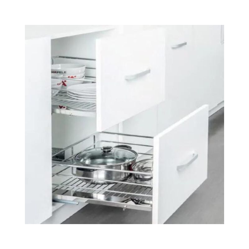 Bộ rổ kéo gắn với cánh Hafele 549.03.144 cho tủ rộng 600mm Bộ rổ kéo gắn với cánh Hafele 549.03.144 cho tủ rộng 600mm