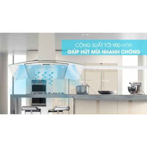 Công suất Máy hút khử mùi kính cong Hafele HH WG90B 539.81.185
