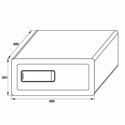 Két sắt Hafele SB-900 836.28.390 4 Kích thước Két sắt Hafele SB-900 836.28.390