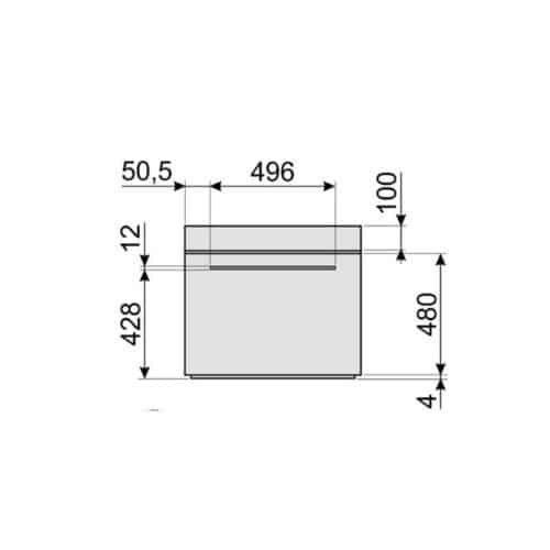 Kích thước lò nướng Hafele SF6101TVN1 536.64.841