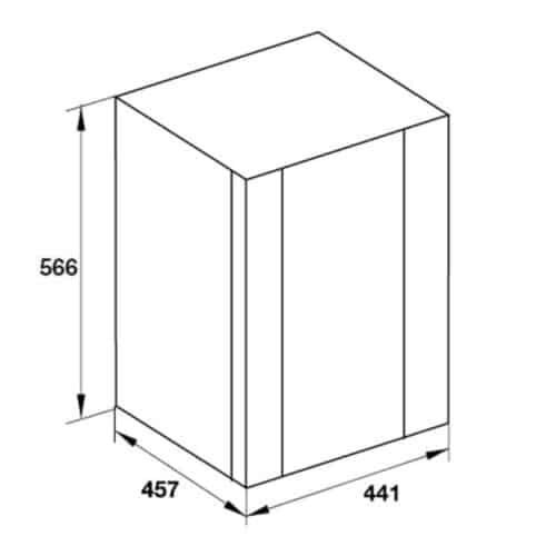 Tủ lạnh mini Hafele HF-M30S 536.14.000 5 Kích thước Tủ lạnh mini Hafele HF-M30S 536.14.000