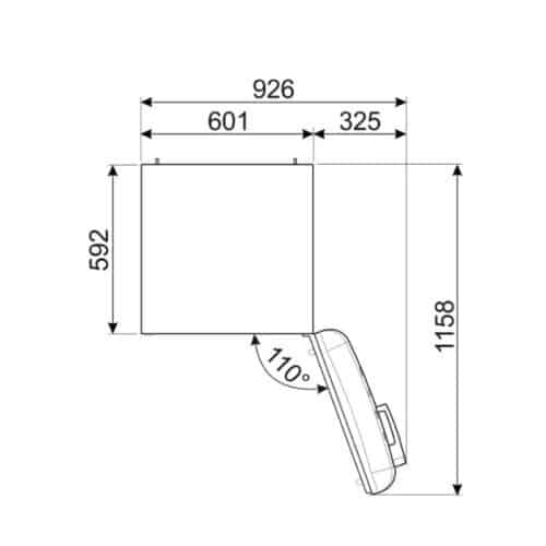 Tủ lạnh Hafele Smeg FAB28RDIT5 535.14.537 7 Kích thước Tủ lạnh Hafele Smeg FAB28RDIT5 535.14.537