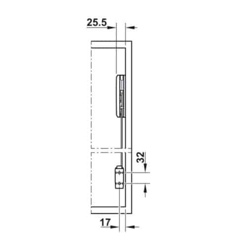 Lắp đặt bộ tay nâng FREE FOLD SHORT Hafele 493.05.734, xám