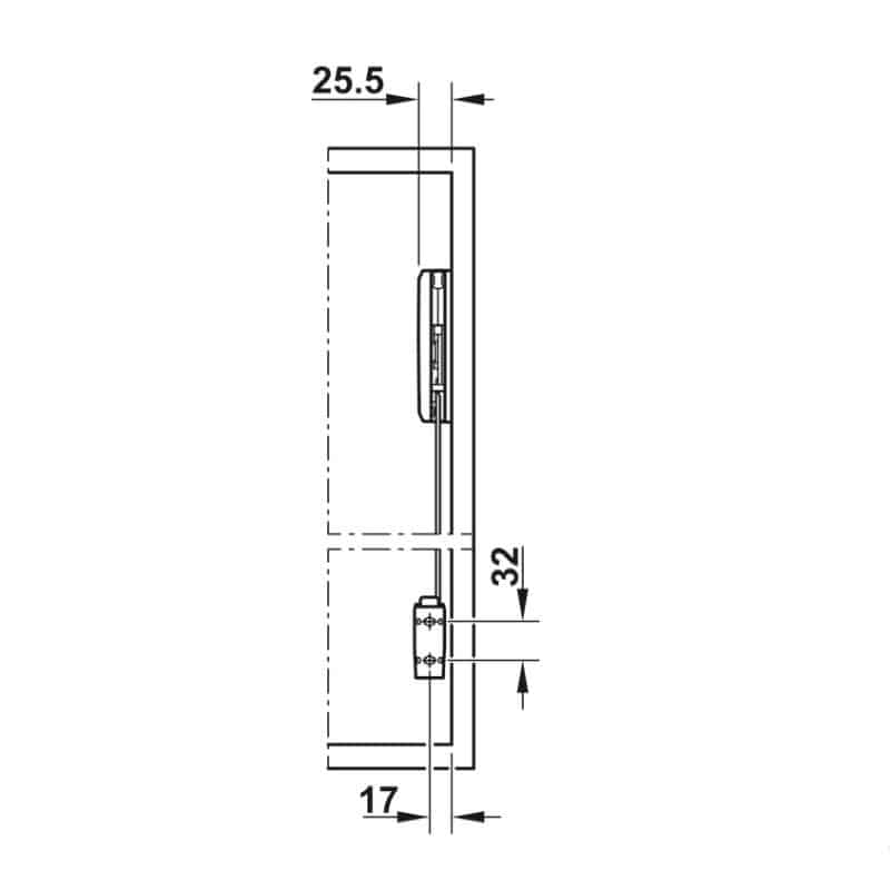 Lắp đặt bộ tay nâng FREE FOLD SHORT Hafele 493.05.895, trắng Lắp đặt bộ tay nâng FREE FOLD SHORT Hafele 493.05.895, trắng